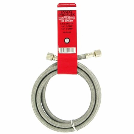 LARSEN SUPPLY CO .25in. Compression x .25in. Compression x 5ft. Ice Maker Connector 10-09 LA309005
